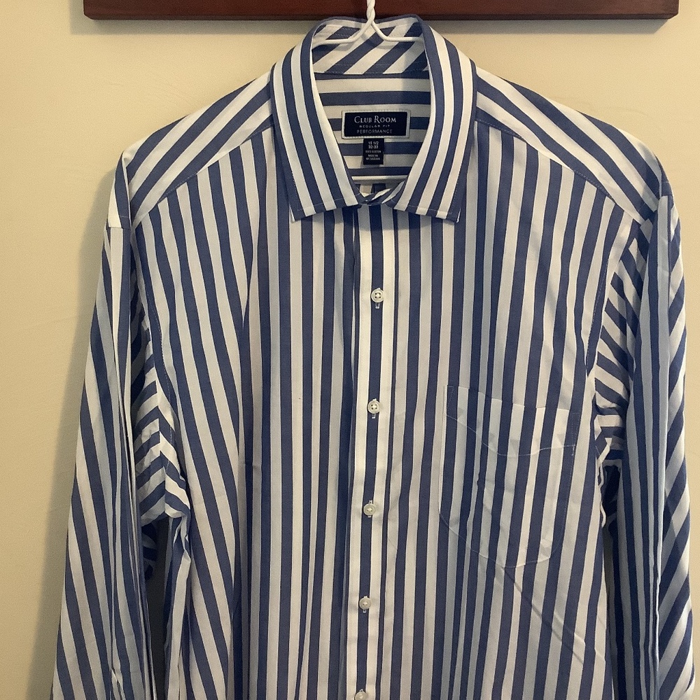 NWT  15.5   32-33  CLUB ROOM  Performance Men’s DRESS SHIRT